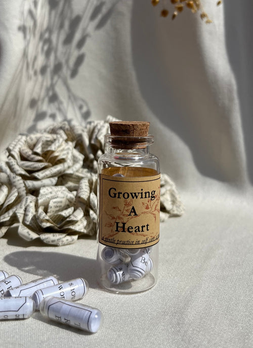Growing A Heart - poetry in a jar
