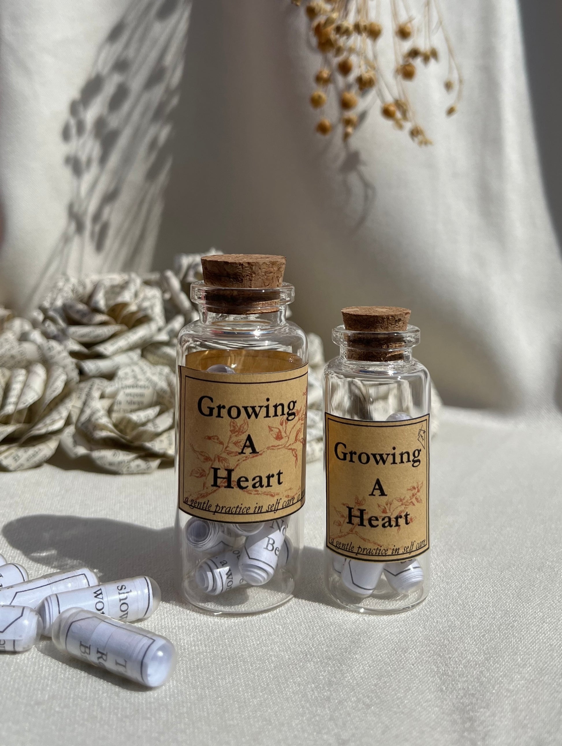 Growing A Heart - poetry in a jar